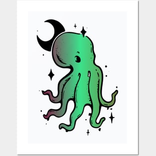 magical octopus Posters and Art